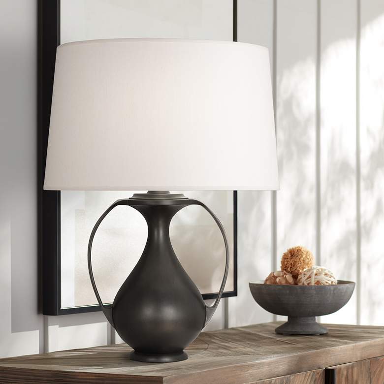 Image 1 Robert Abbey Belvedere 26 1/4" Patina Bronze 2-Handle Jug Table Lamp