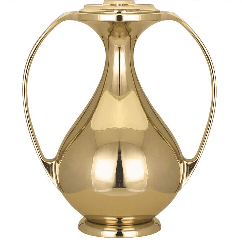 Image 4 Robert Abbey Belvedere Brass Metal 2-Handle Jug Table Lamp more views