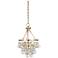 Robert Abbey Bling 11 1/4" Wide Brass with Clear Glass Drops Pendant