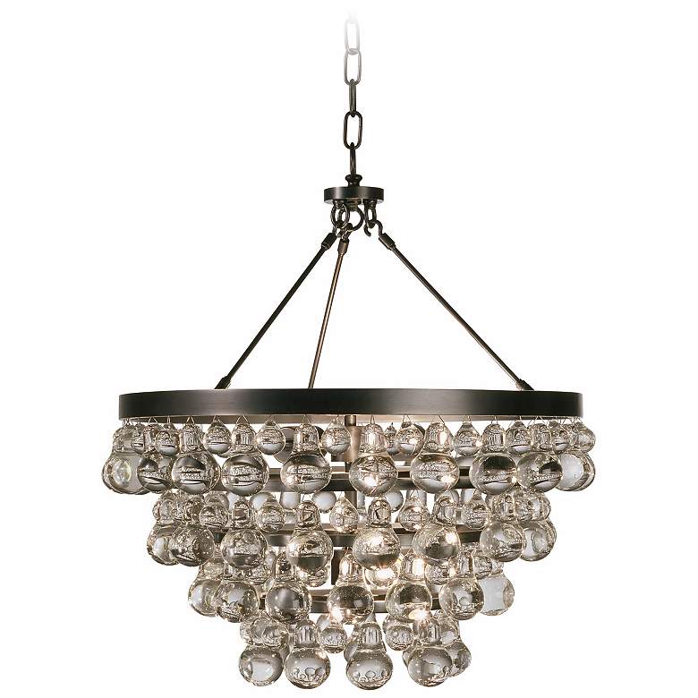 Image 2 Robert Abbey Bling 20 1/2 inchW 4-Light Bronze Chandelier