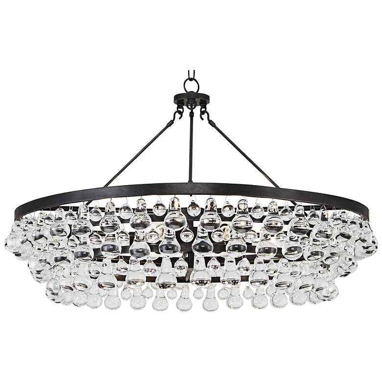 Image 2 Robert Abbey Bling Collection 35"W Deep Bronze Chandelier