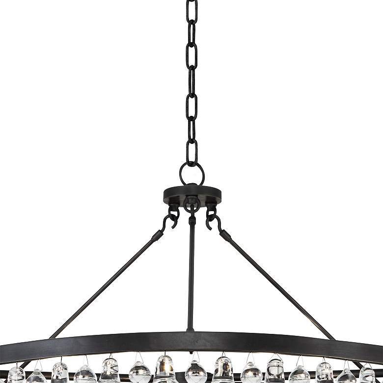Image 4 Robert Abbey Bling Collection 35"W Deep Bronze Chandelier more views