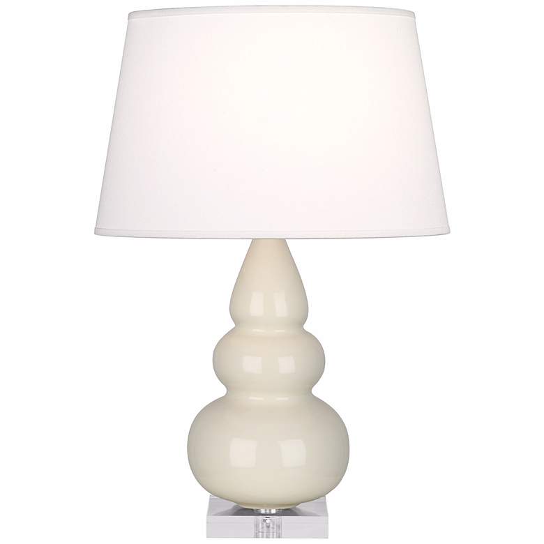 Image 1 Robert Abbey Bone Triple Gourd Ceramic Table Lamp