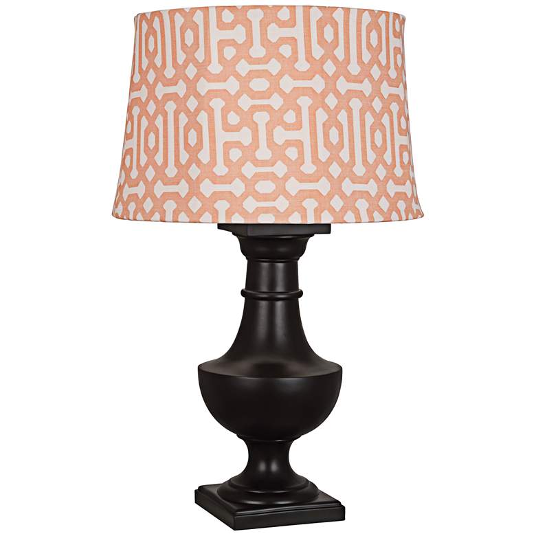 Image 1 Robert Abbey Bronte Orange Shade Java Outdoor Table Lamp