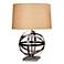 Robert Abbey Bronze with Driftwood Linen Shade Table Lamp