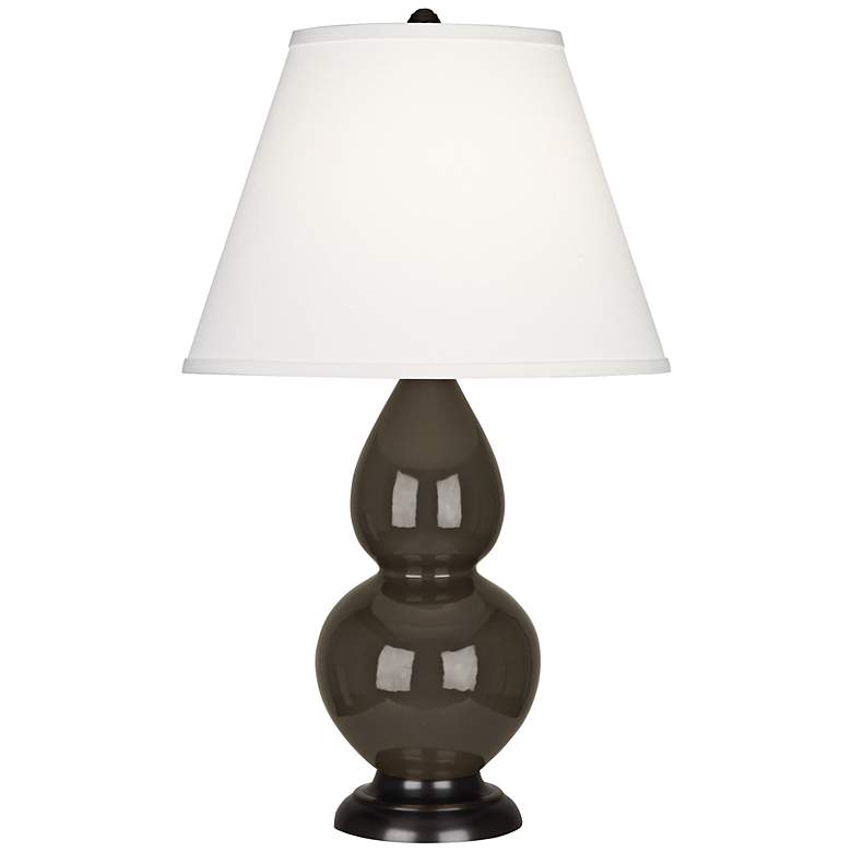 Image 1 Robert Abbey Brown Tea and Bronze Double Gourd Ceramic Table Lamp