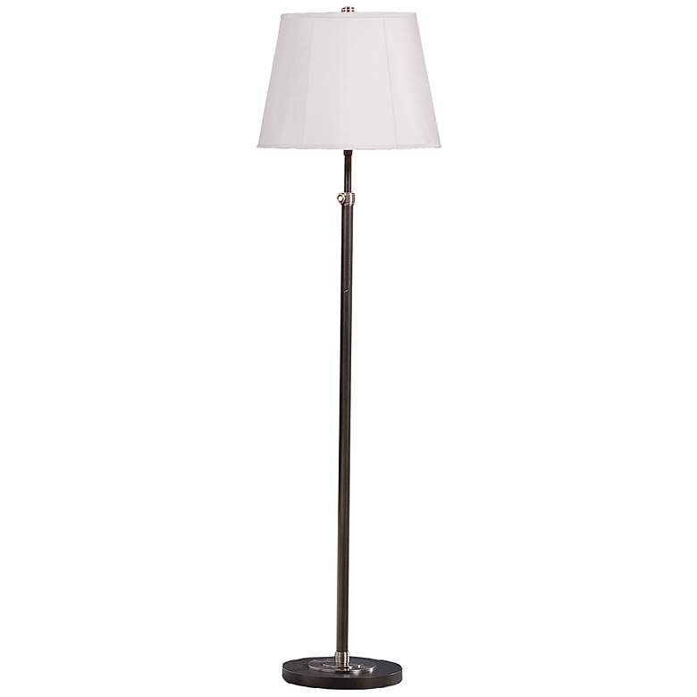 Image 1 Robert Abbey Bruno Adjustable Height Bronze Finish Floor Lamp