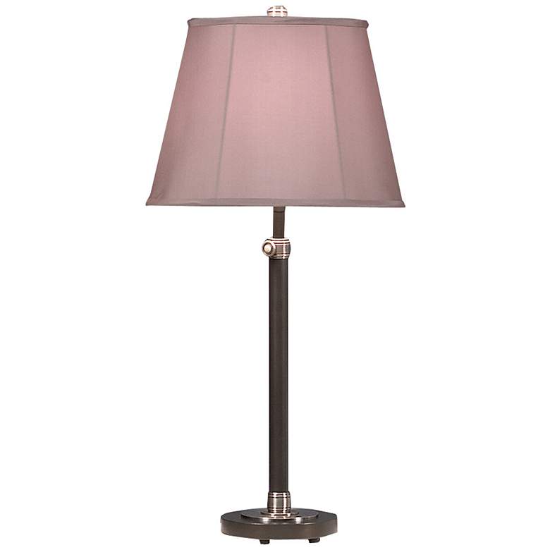 Image 1 Robert Abbey Bruno Table Lamp Bronze W/ Nickel Accents Adjustable 26 inch-