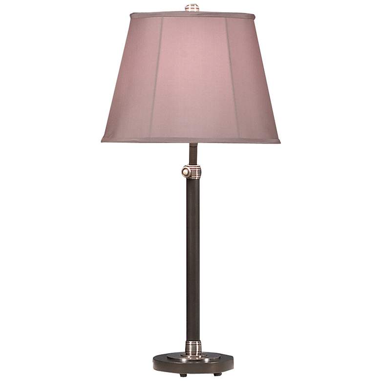 Image 1 Robert Abbey Bruno Table Lamp Bronze W/ Nickel Accents Adjustable 26"-