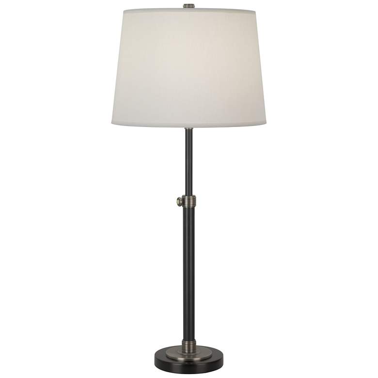 Image 1 Robert Abbey Bruno Table Lamp Bronze W/ Nickel Accents Adjustable 26 inch-