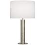 Thumbnail2 of Robert Abbey Brut 28 3/4" Polished Nickel Metal Column Table Lamp