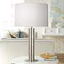 Thumbnail1 of Robert Abbey Brut 28 3/4" Polished Nickel Metal Column Table Lamp