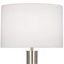 Thumbnail3 of Robert Abbey Brut 28 3/4" Polished Nickel Metal Column Table Lamp more views