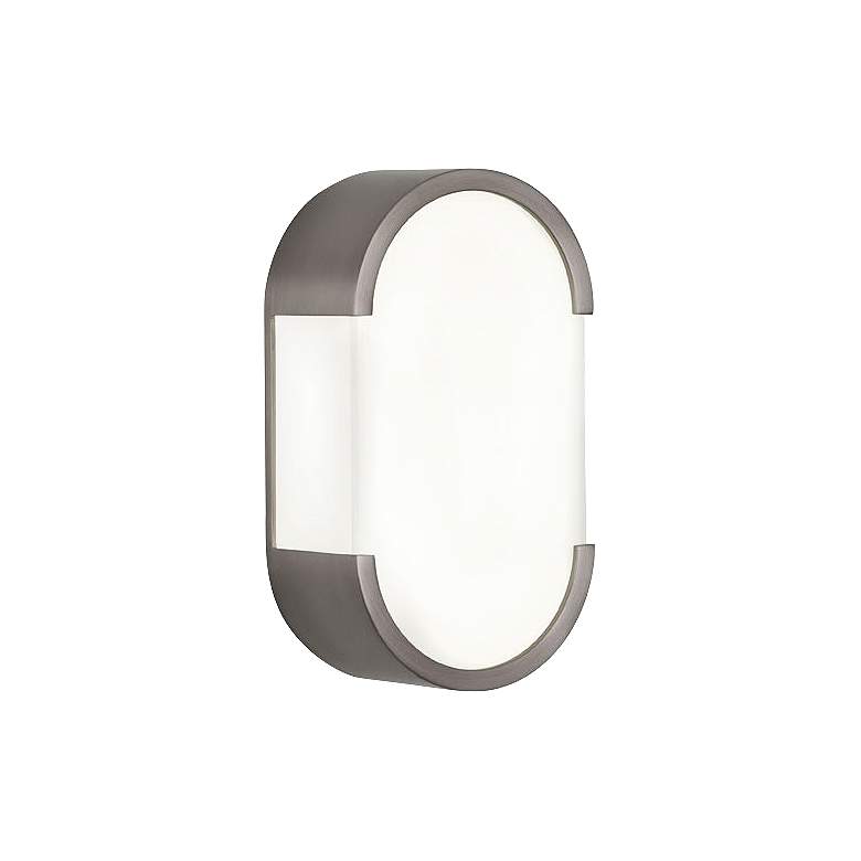 Image 1 Robert Abbey Bryce 12 1/4" High Nickel Modern Wall Sconce