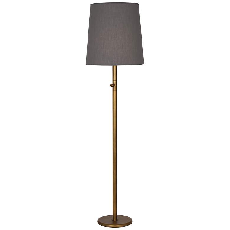 Image 1 Robert Abbey Buster 62 1/2 inchH Chica Gray-Brass Floor Lamp