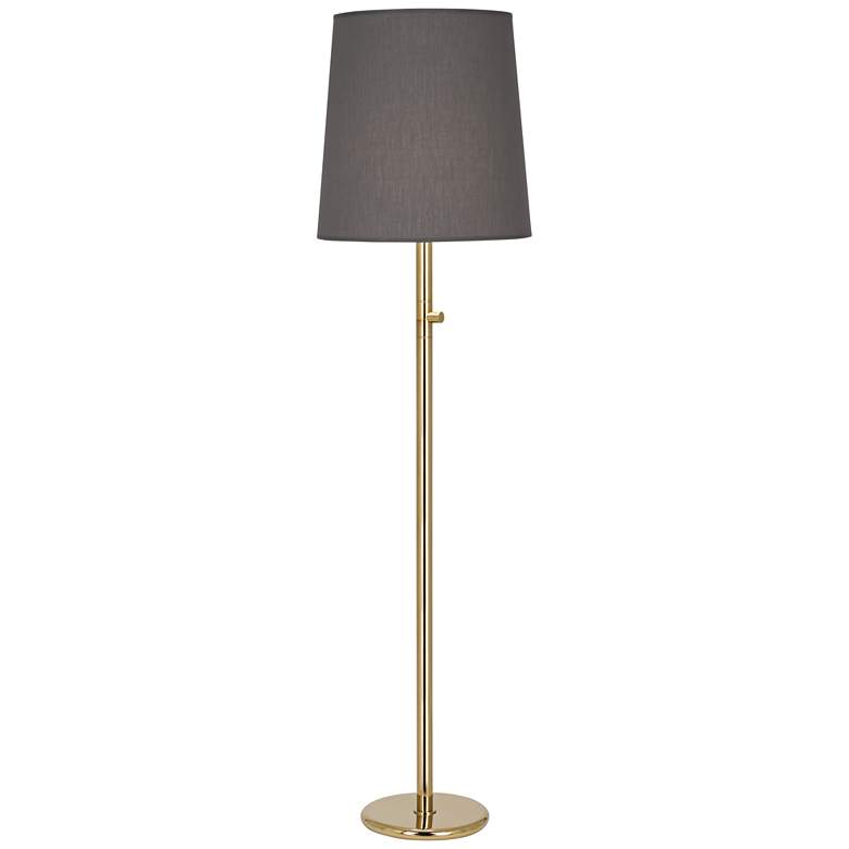 Image 1 Robert Abbey Buster 62 1/2"H Chica Smoke-Brass Floor Lamp