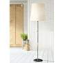 Robert Abbey Buster 79 1/2" High White Fondine Shade Modern Floor Lamp