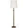 Robert Abbey Buster Chica 62 1/2" White And Aged Brass Floor Lamp