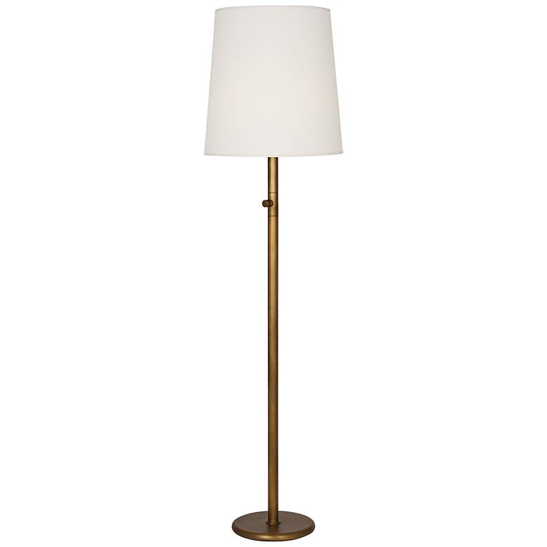 Image 2 Robert Abbey Buster Chica 62 1/2" White And Aged Brass Floor Lamp