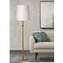 Thumbnail1 of Robert Abbey Buster Chica 62 1/2" White And Aged Brass Floor Lamp