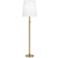 Robert Abbey Buster Chica Ascot Shade Brass Floor Lamp