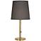 Robert Abbey Buster Chica Smoke Shade Brass Table Lamp