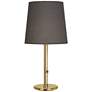 Robert Abbey Buster Chica Smoke Shade Brass Table Lamp