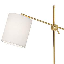 Image2 of Robert Abbey Campbell 62 1/2" Brass Adjustable Modern Floor Lamp more views