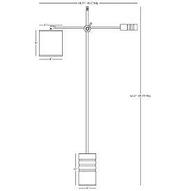 Image3 of Robert Abbey Campbell 62 1/2" Brass Adjustable Modern Floor Lamp more views