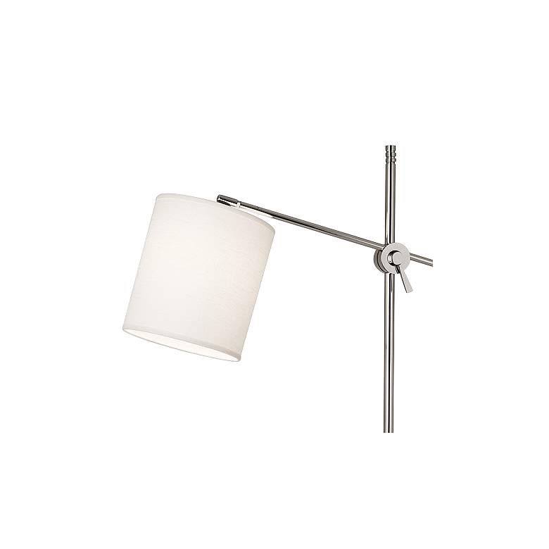 Image 2 Robert Abbey Campbell 62 1/2" Oyster and Nickel Modern Floor Lamp more views