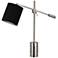 Robert Abbey Campbell Adjustable Height Black and Nickel Modern Desk Lamp