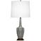 Robert Abbey Cecilia Small Smoky Taupe Ceramic Table Lamp