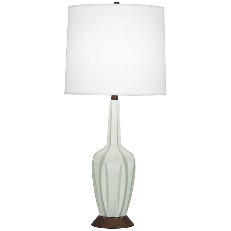 Image 1 Robert Abbey Cecilia Tall Matte Celadon Table Lamp