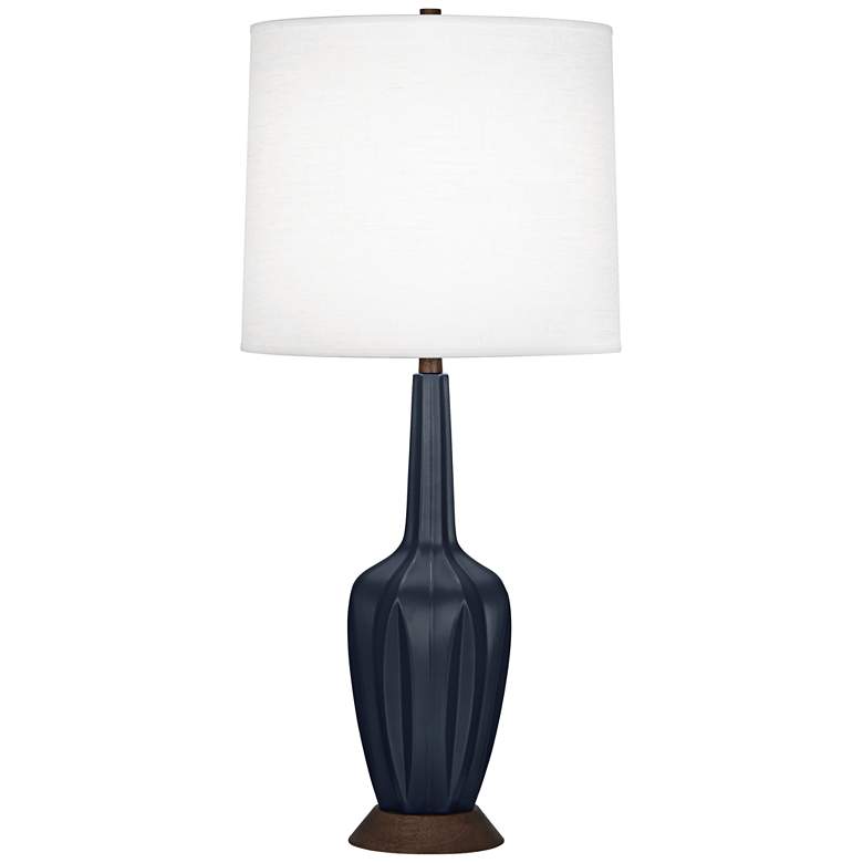 Image 1 Robert Abbey Cecilia Tall Midnight Blue Table Lamp