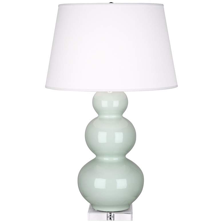Image 1 Robert Abbey Celadon Triple Gourd Ceramic Buffet Lamp