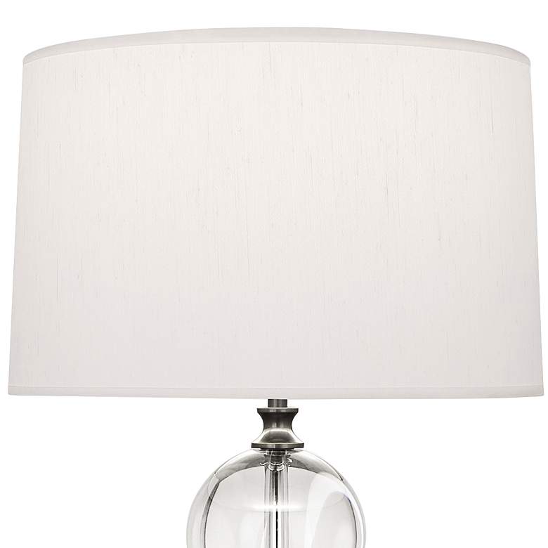 Image 3 Robert Abbey Celine 29 1/2" White Pearl Shade and Crystal Table Lamp more views