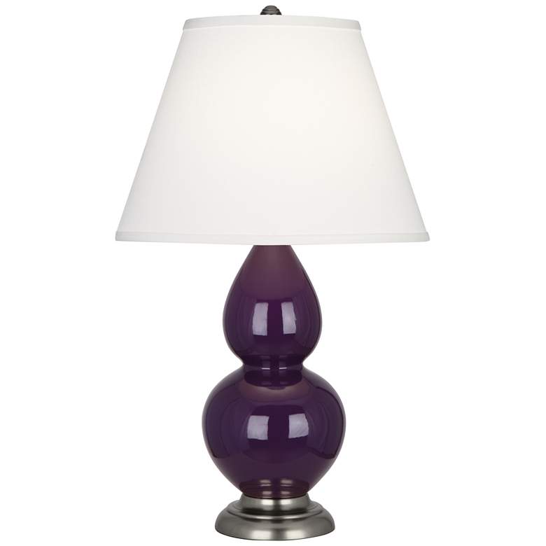 Image 1 Robert Abbey Ceramic Amethyst Small Double Gourd Accent Lamp