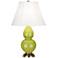 Robert Abbey Ceramic Apple Small Double Gourd Accent Lamp