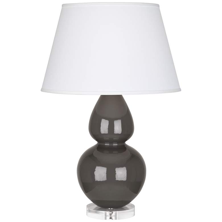 Image 1 Robert Abbey Ceramic Ash Double Gourd Table Lamp