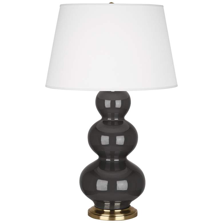 Image 1 Robert Abbey Ceramic Ash Triple Gourd Table Lamp