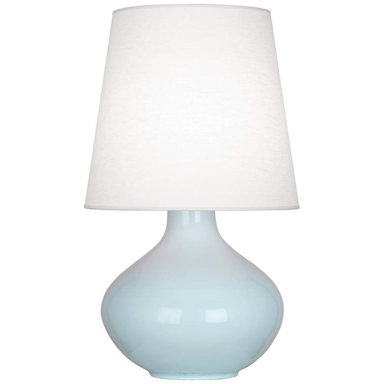 Image 1 Robert Abbey Ceramic Baby Blue June Table Lamp