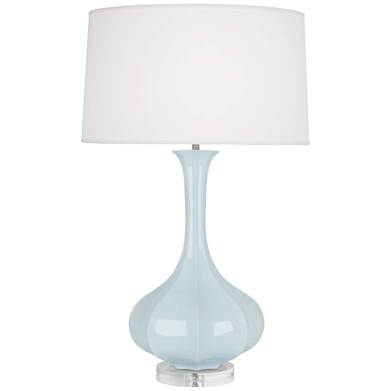 Image 1 Robert Abbey Ceramic Baby Blue Pike Table Lamp