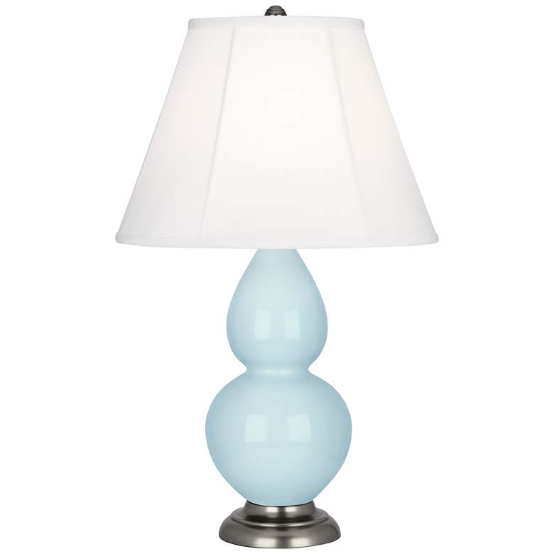 Image 1 Robert Abbey Ceramic Baby Blue Small Double Gourd Accent Lamp