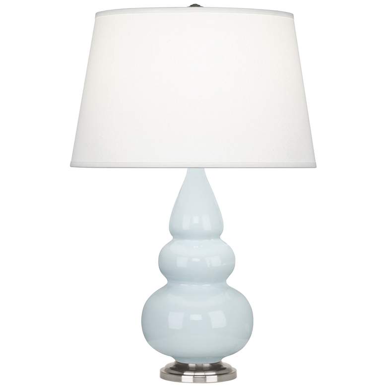 Image 1 Robert Abbey Ceramic Baby Blue Small Triple Gourd Accent Lamp