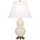 Robert Abbey Ceramic Bone Small Double Gourd Accent Lamp