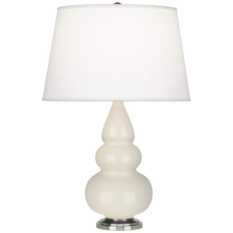 Image 1 Robert Abbey Ceramic Bone Small Triple Gourd Accent Lamp