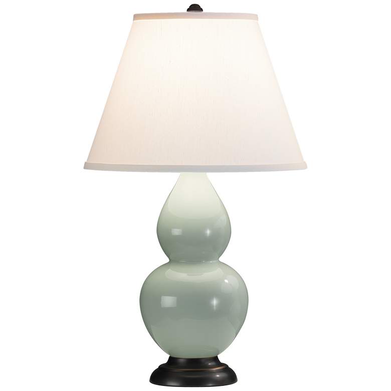 Image 1 Robert Abbey Ceramic Celadon Small Double Gourd Accent Lamp