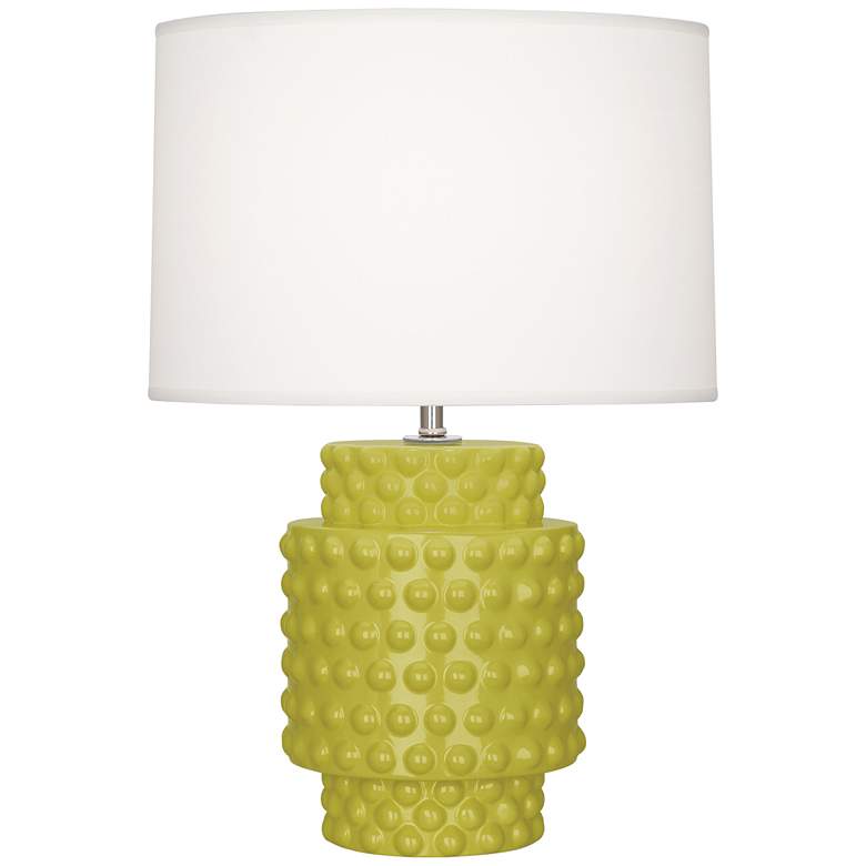 Image 1 Robert Abbey Ceramic  Citron Dolly Accent Lamp