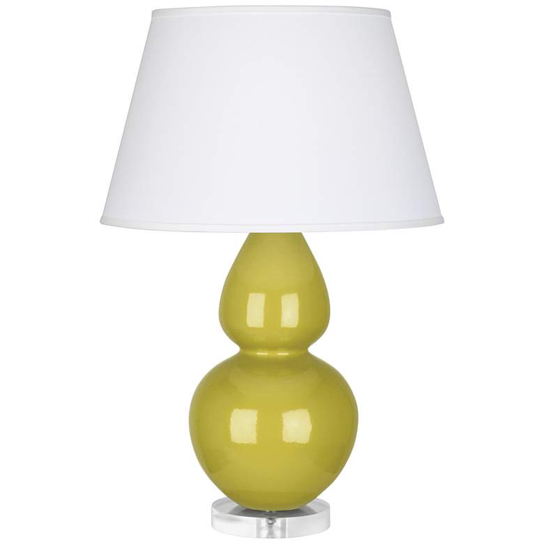 Image 1 Robert Abbey Ceramic Citron Double Gourd Table Lamp