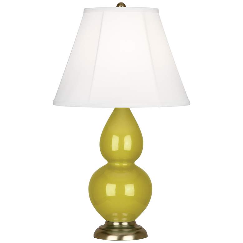 Image 1 Robert Abbey Ceramic Citron Small Double Gourd Accent Lamp